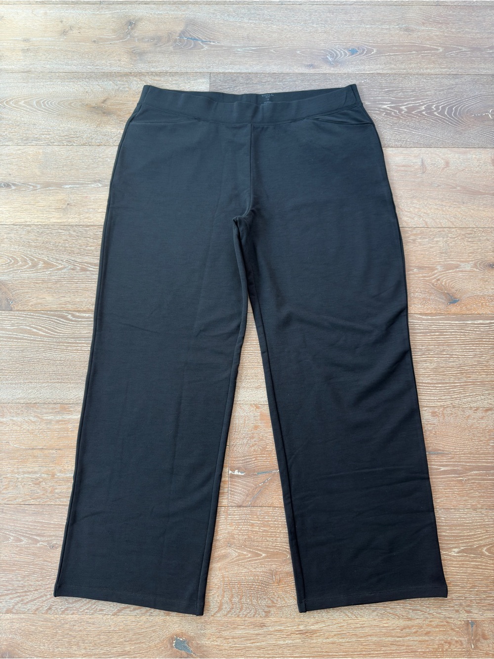 WOOLX ‘Ellie’ Wide Leg Wool Pants in Black - Picture 9 of 11